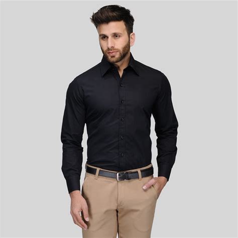 Black Cotton Shirt 